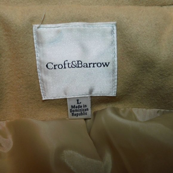 Croft & Barrow Wool Blend Pea Coat Size Large - Picture 7 of 10